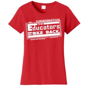 Red For Ed Washington Educators Strike Back Women's T-Shirt