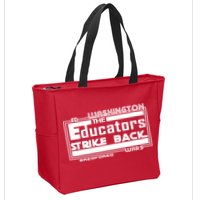 Red For Ed Washington Educators Strike Back Zip Tote Bag