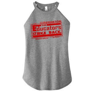 Red For Ed Washington Educators Strike Back Women's Perfect Tri Rocker Tank