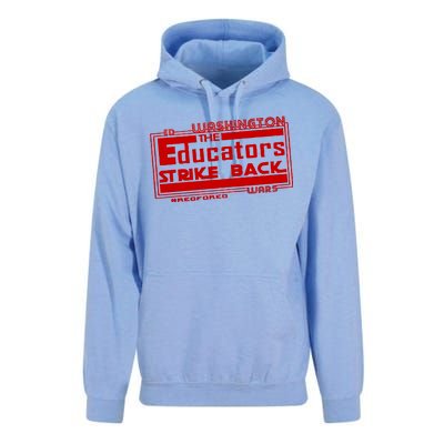 Red For Ed Washington Educators Strike Back Unisex Surf Hoodie