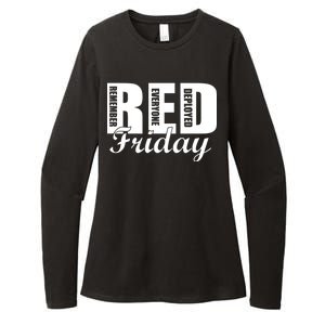 Red Friday Womens CVC Long Sleeve Shirt