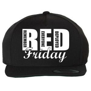 Red Friday Wool Snapback Cap