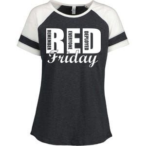 Red Friday Enza Ladies Jersey Colorblock Tee