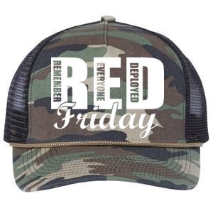 Red Friday Retro Rope Trucker Hat Cap