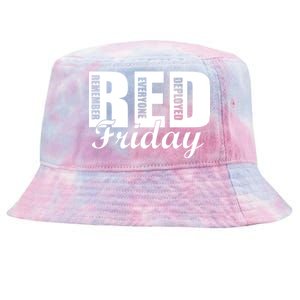 Red Friday Tie-Dyed Bucket Hat