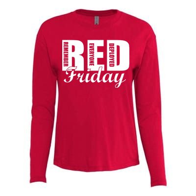 Red Friday Womens Cotton Relaxed Long Sleeve T-Shirt