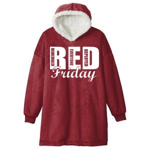 Red Friday Hooded Wearable Blanket