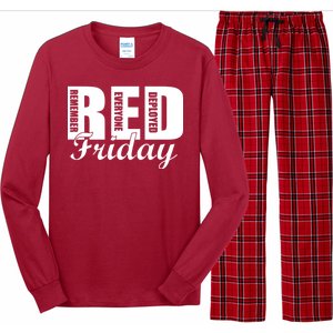 Red Friday Long Sleeve Pajama Set