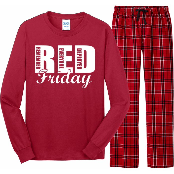 Red Friday Long Sleeve Pajama Set