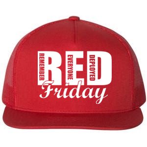 Red Friday Flat Bill Trucker Hat