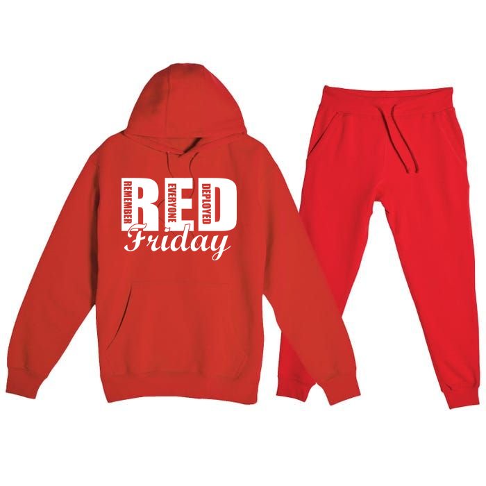 Red Friday Premium Hooded Sweatsuit Set