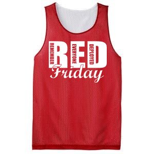 Red Friday Mesh Reversible Basketball Jersey Tank