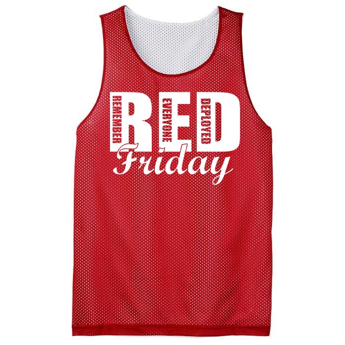 Red Friday Mesh Reversible Basketball Jersey Tank