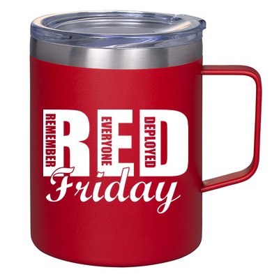 Red Friday 12oz Stainless Steel Coffee Mug