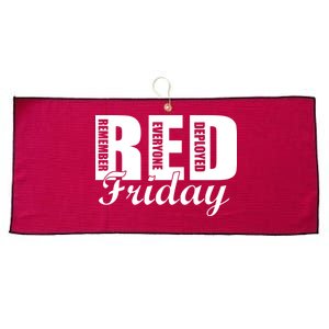 Red Friday Large Microfiber Waffle Golf Towel