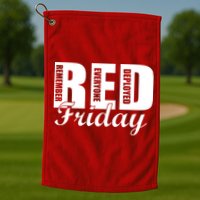Red Friday Golf Towel