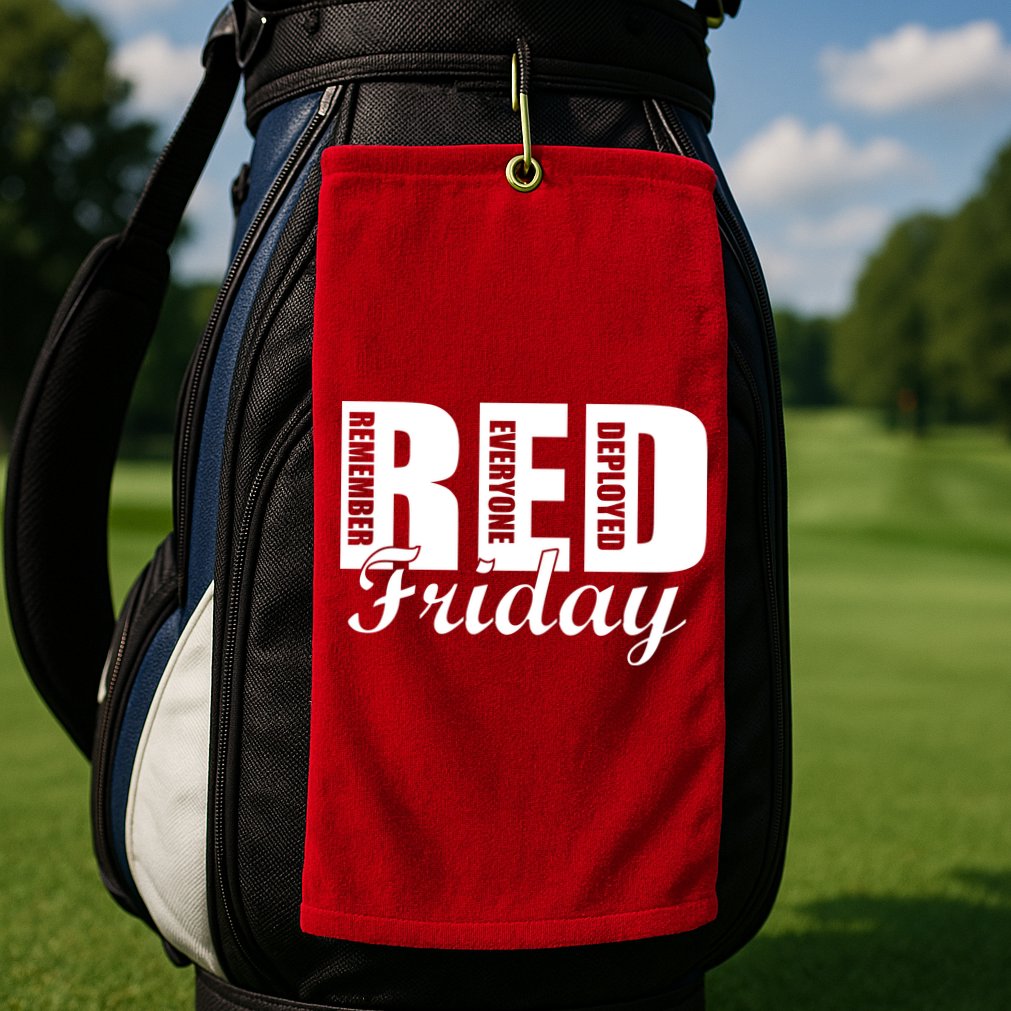 Red Friday Golf Towel