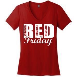 Red Friday Women's V-Neck T-Shirt