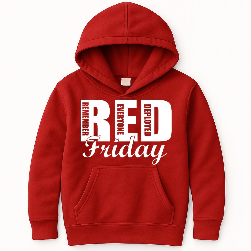 Red Friday Kids Hoodie