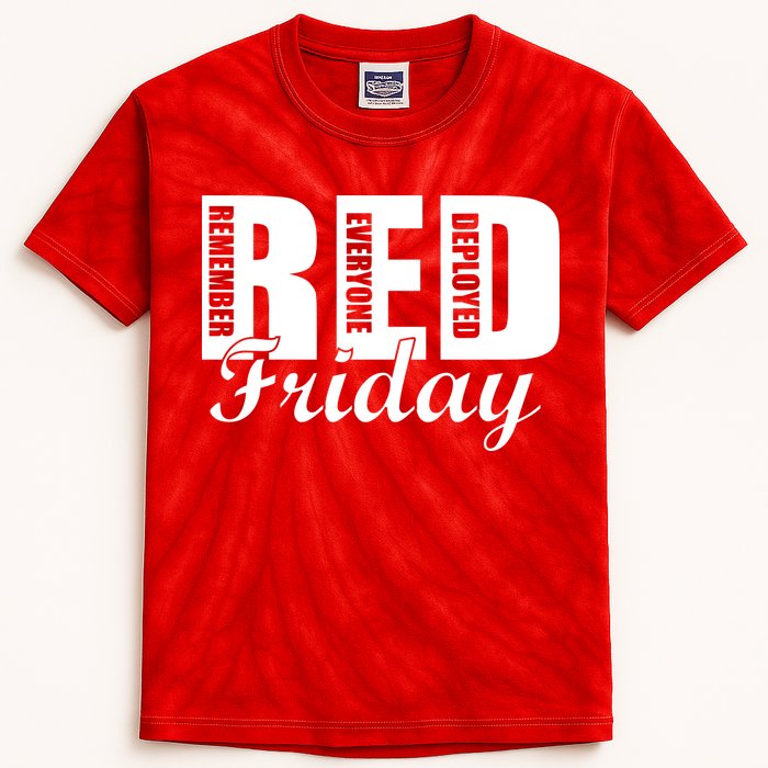 Red Friday Kids Tie-Dye T-Shirt