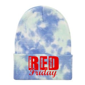 Red Friday Tie Dye 12in Knit Beanie