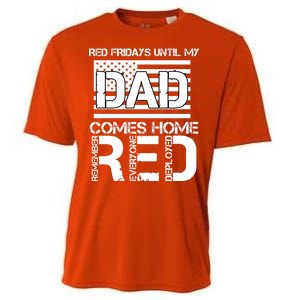 RED Friday Day Unitl My Dad Comes Home Cooling Performance Crew T-Shirt