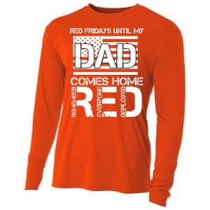 RED Friday Day Unitl My Dad Comes Home Cooling Performance Long Sleeve Crew