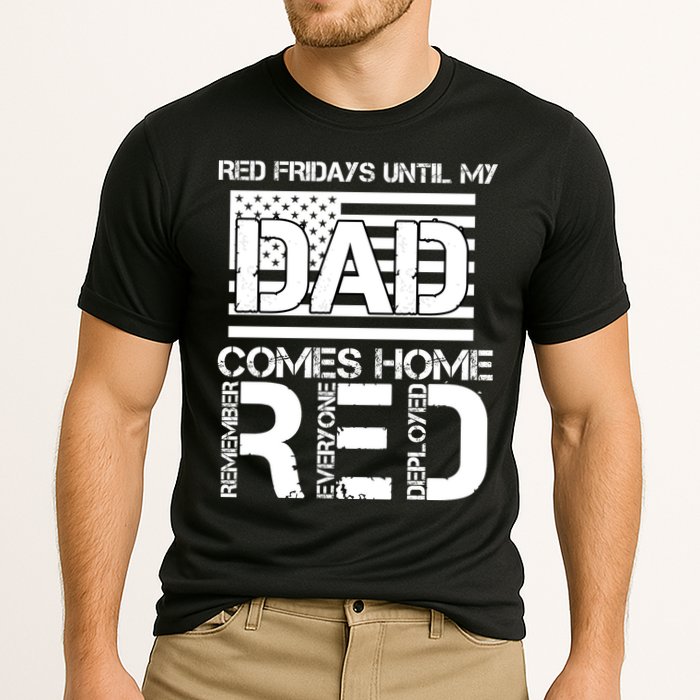 RED Friday Day Unitl My Dad Comes Home Performance Shirt