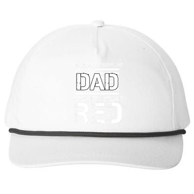 RED Friday Day Unitl My Dad Comes Home Snapback Five-Panel Rope Hat