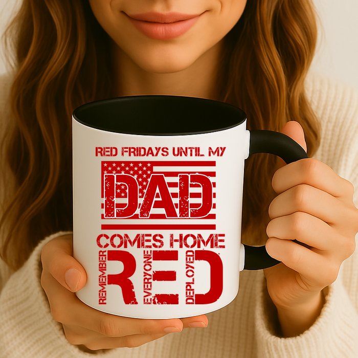 RED Friday Day Unitl My Dad Comes Home Mug