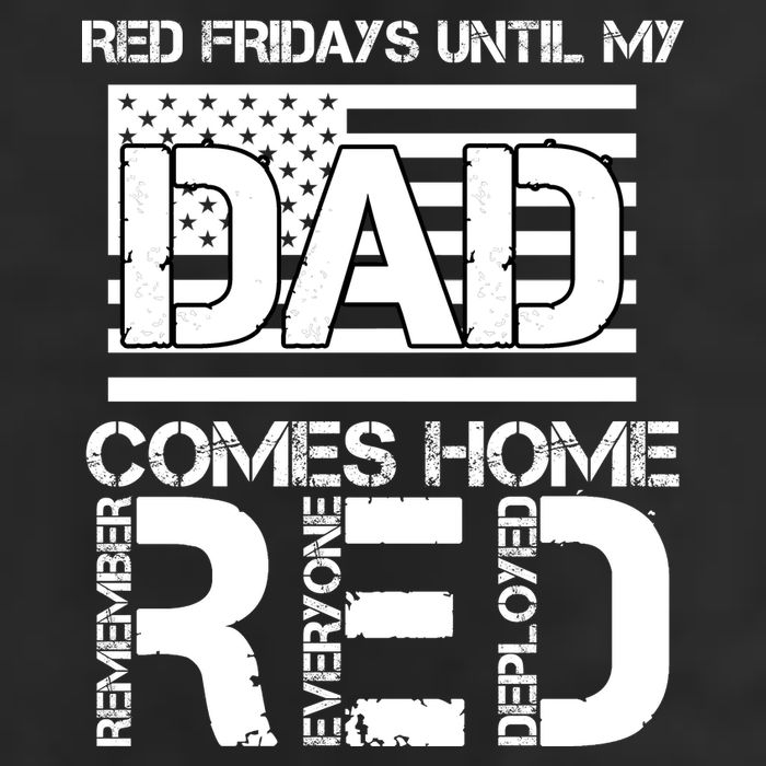 RED Friday Day Unitl My Dad Comes Home Beanie