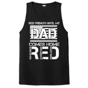 RED Friday Day Unitl My Dad Comes Home PosiCharge Competitor Tank