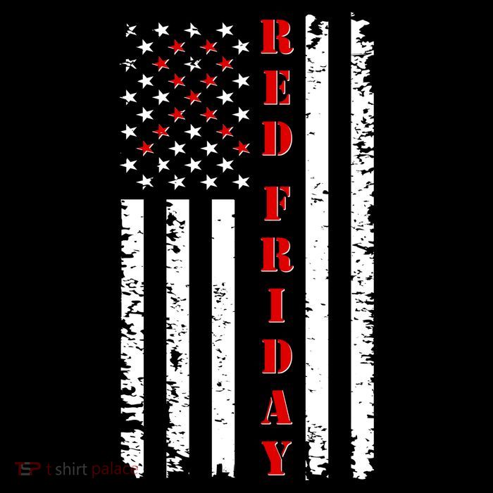 Red Friday Distressed Ribbon US Flag Support Veterans Sweatshirt