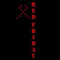 Red Friday Distressed Ribbon US Flag Support Veterans 16oz Travel Tumbler