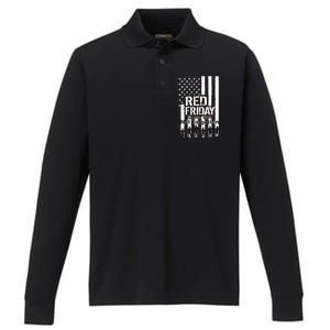 Red Friday Gone But Not Forgotten Performance Long Sleeve Polo