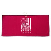 Red Friday Gone But Not Forgotten Large Microfiber Waffle Golf Towel