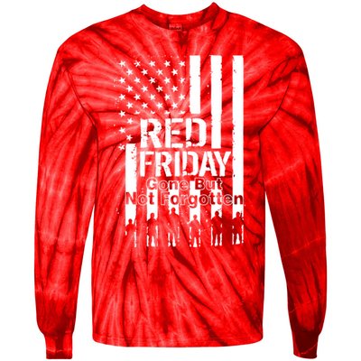 Red Friday Gone But Not Forgotten Tie-Dye Long Sleeve Shirt