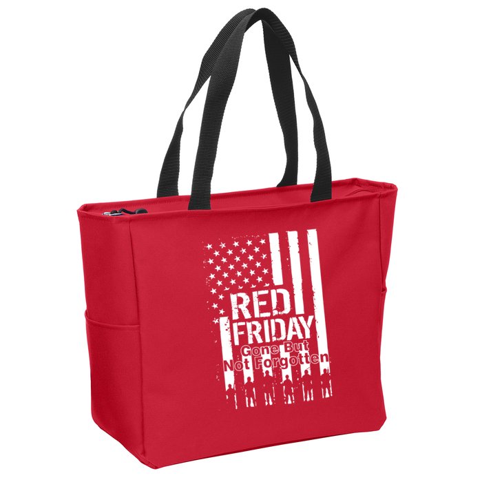 Red Friday Gone But Not Forgotten Zip Tote Bag