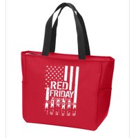 Red Friday Gone But Not Forgotten Zip Tote Bag