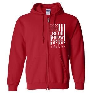 Red Friday Gone But Not Forgotten Full Zip Hoodie