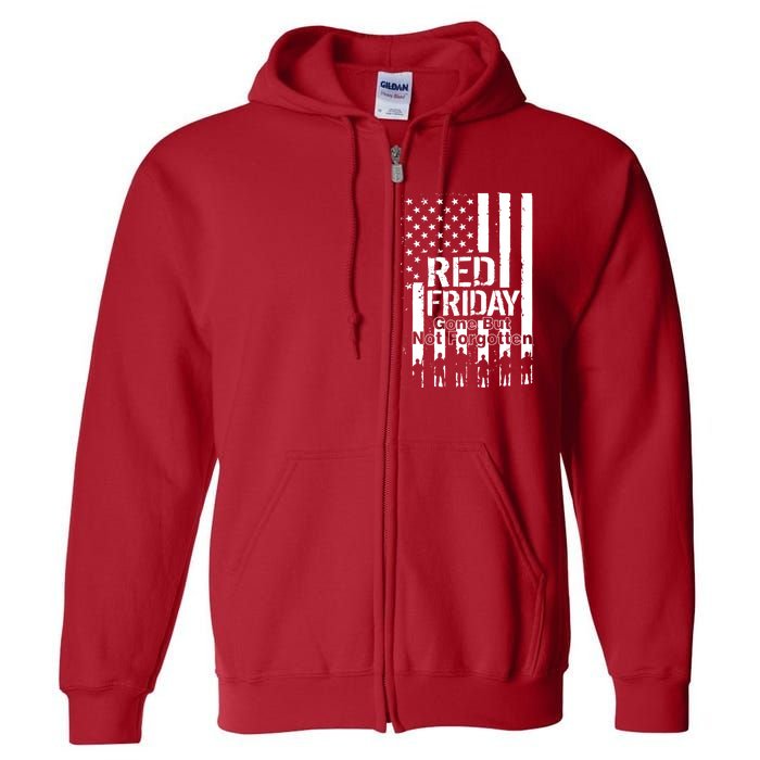 Red Friday Gone But Not Forgotten Full Zip Hoodie