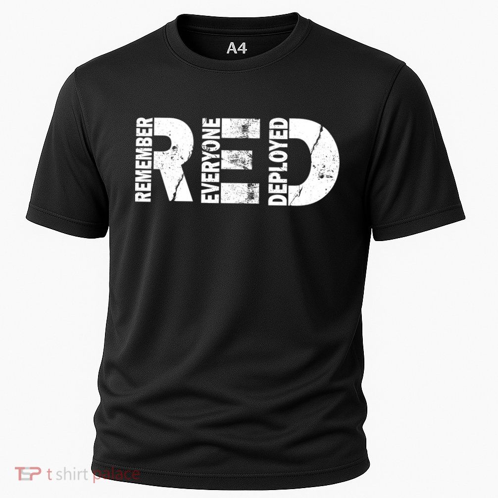 Red Friday Remember Everyone Deployed Cooling Performance Crew T-Shirt