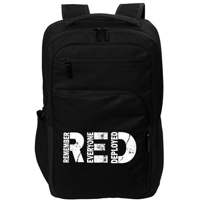 Red Friday Remember Everyone Deployed Impact Tech Backpack