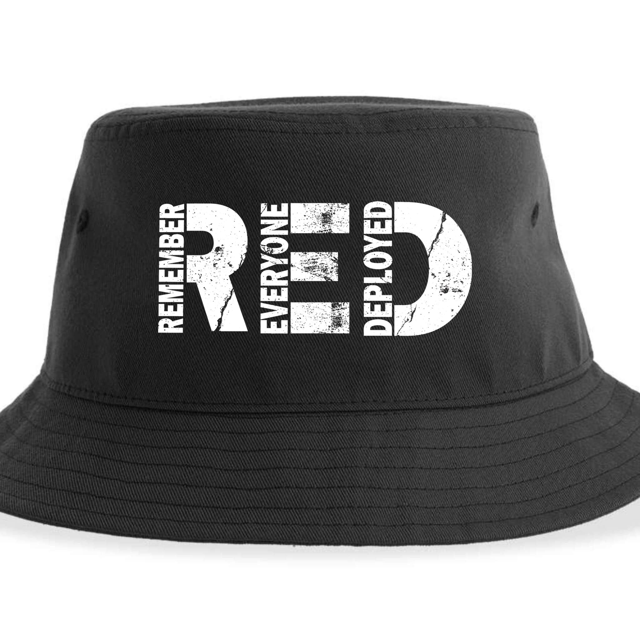 Red Friday Remember Everyone Deployed Sustainable Bucket Hat