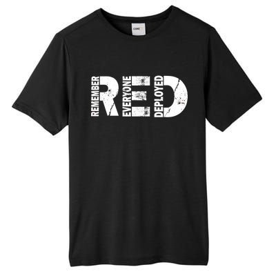 Red Friday Remember Everyone Deployed Tall Fusion ChromaSoft Performance T-Shirt