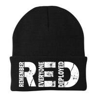 Red Friday Remember Everyone Deployed Beanie