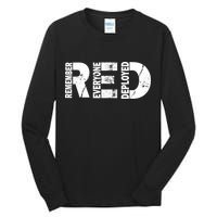 Red Friday Remember Everyone Deployed Tall Long Sleeve T-Shirt