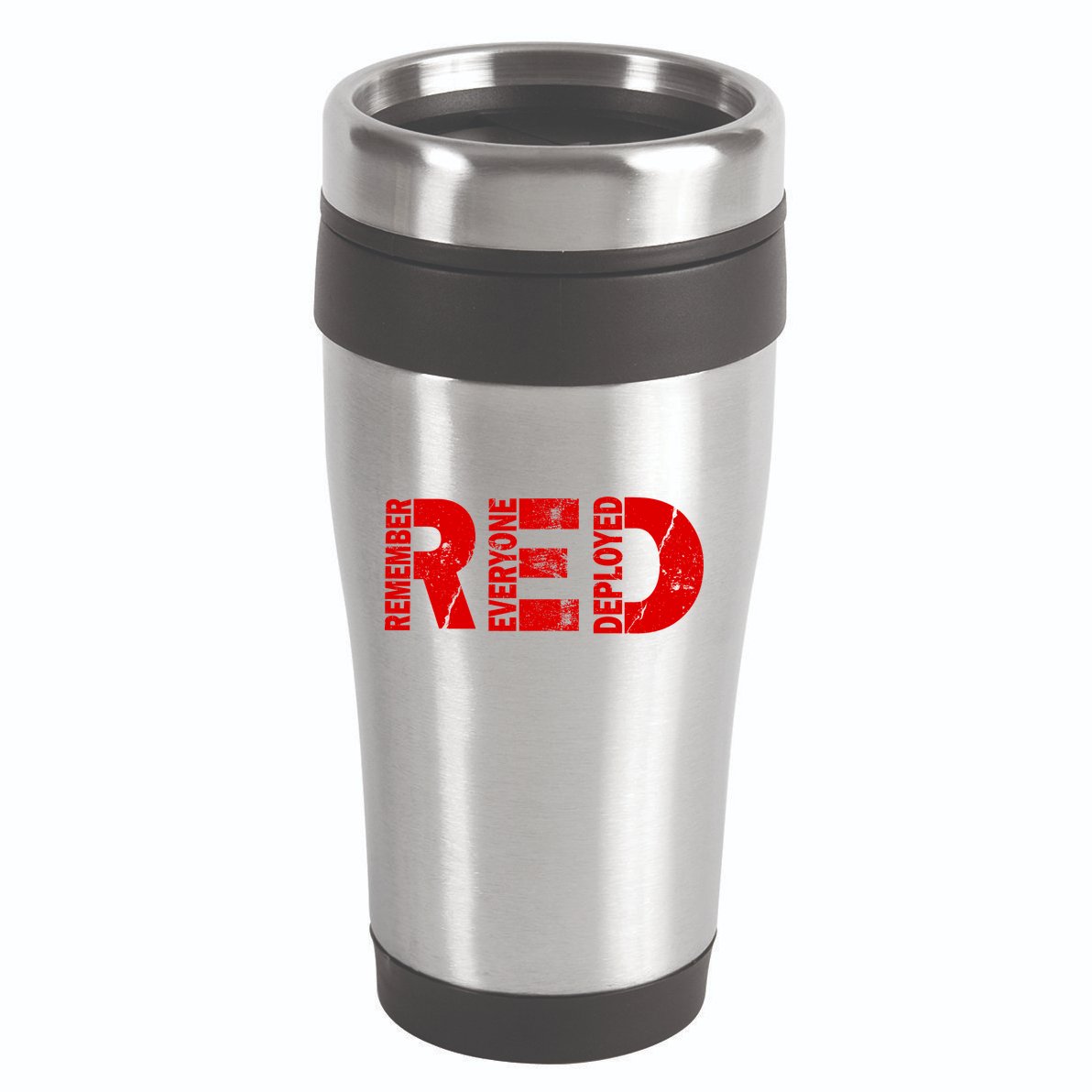 Red Friday Remember Everyone Deployed 16oz Travel Tumbler
