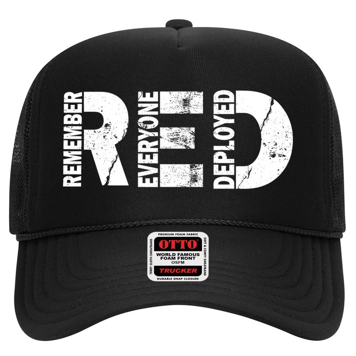 Red Friday Remember Everyone Deployed Trucker Hat