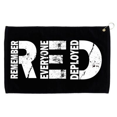 Red Friday Remember Everyone Deployed Grommeted Golf Towel